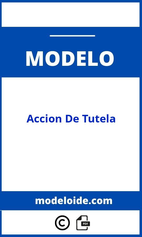 Modelo De Accion De Tutela