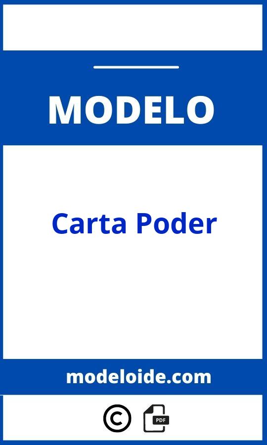 Modelo De Carta Poder