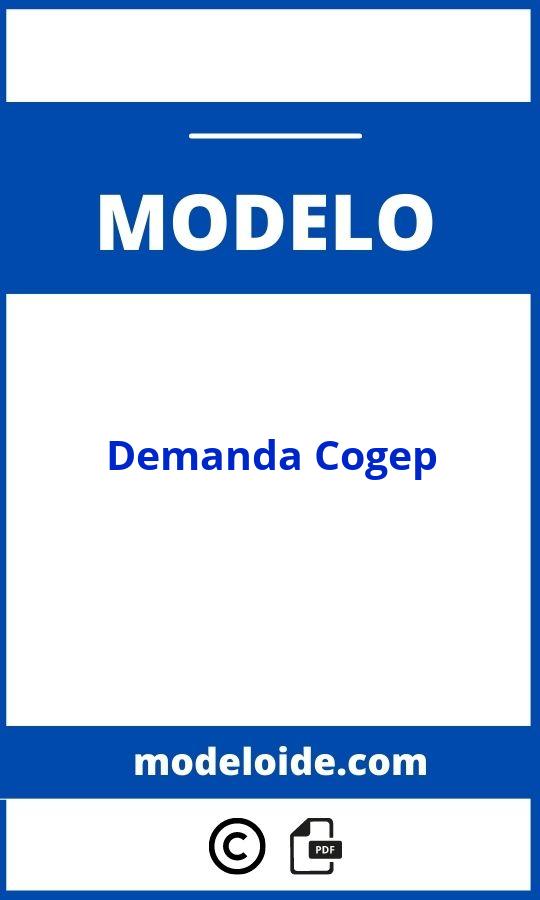 Modelo De Demanda Cogep