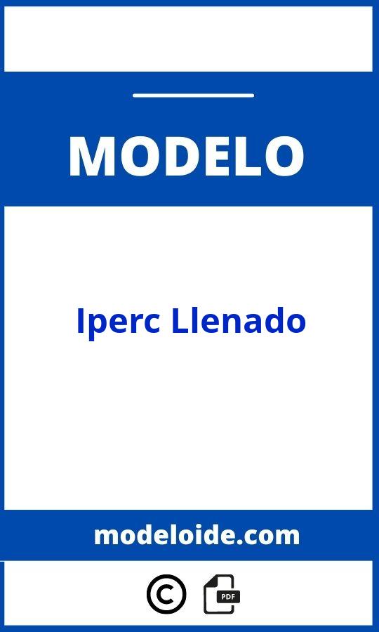 Modelo De Iperc Llenado