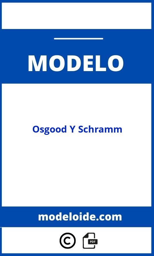 Modelo De Osgood Y Schramm PDF WORD Formato